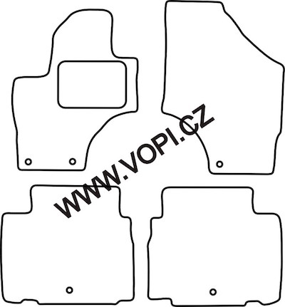 Autokoberce Hyundai ix55 04/2009 - Colorfit (1839)